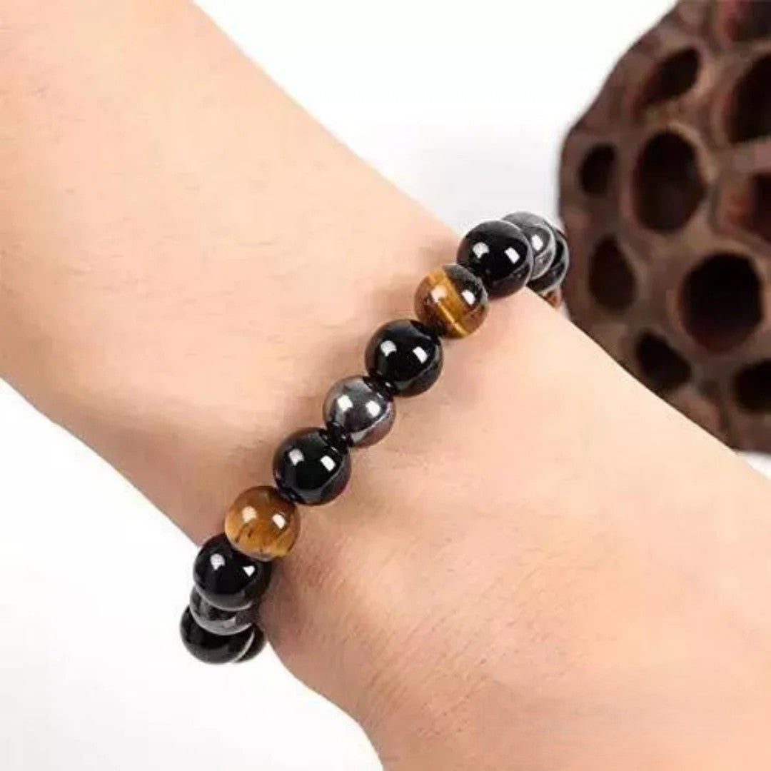 Natural Triple Protection Stone Braсelet