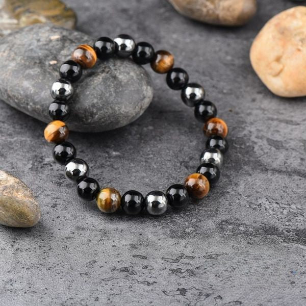Natural Triple Protection Stone Braсelet