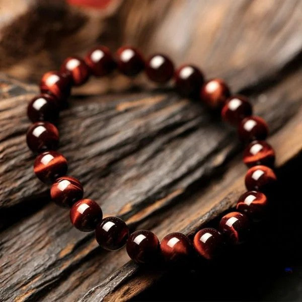 Natural Red Tiger Eye Stone Healing Bracelet