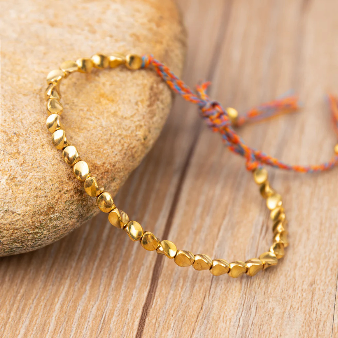 Natural Handmade Tibet Copper Bead Wealth Bracelet