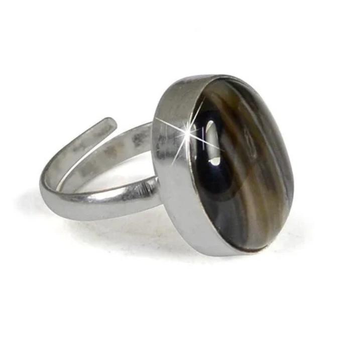 Natural Hakik Suleimani Goodluck Adjustable Ring