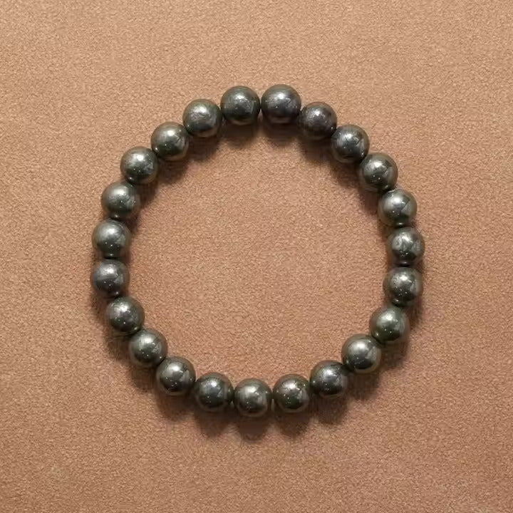 Natural Pyrite Money Magnet Goodluck Charm Bracelet