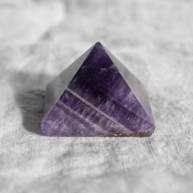 Natural Amethyst Stone Pyramid